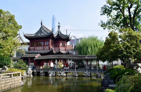 Xangai China Outubro 2018 Jardim Jardim Felicidade Jardim Tradicional Chinês — Fotografia de Stock
