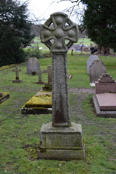 Lápida Lord Frederick Cavendish Noviembre 1836 Mayo 1882 Edensor Derbyshire —  Fotos de Stock