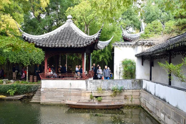 Традиционные Китайские Здания Саду Скромного Администратора Чжо Чжэн Юань Сучжоу — стоковое фото