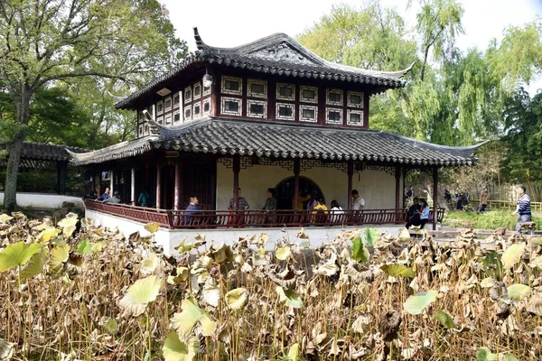 Edifícios Chineses Tradicionais Jardim Administrador Humilde Zhuo Zheng Yuan Suzhou — Fotografia de Stock