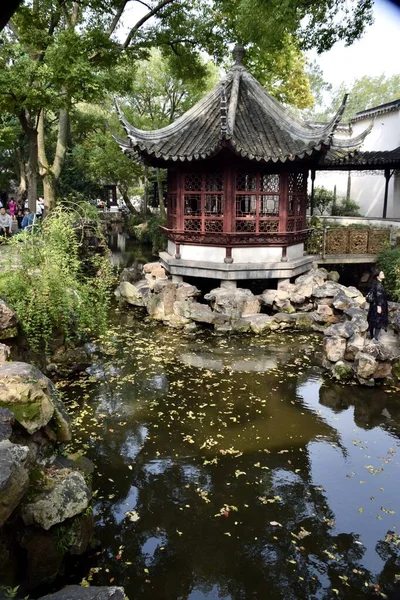 Edifícios Chineses Tradicionais Jardim Administrador Humilde Zhuo Zheng Yuan Suzhou — Fotografia de Stock