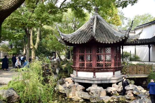 Edificios Tradicionales Chinos Jardín Del Administrador Humilde Zhuo Zheng Yuan —  Fotos de Stock