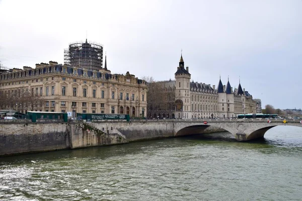Paris France March 2023 Bridge Archbishop Pont Archevch River Seine — Stock Photo, Image