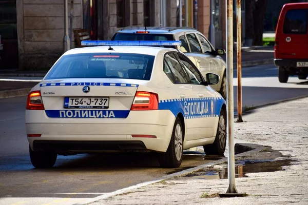 Skoda Police Car Trebinje Bosnia Herzegovina 2020 — 스톡 사진