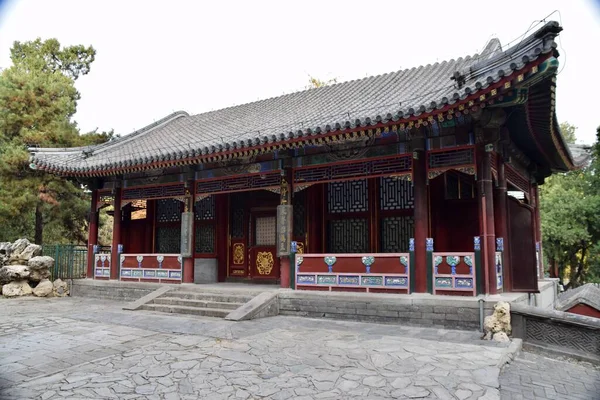 Αίθουσα Καλοσύνης Και Μακροζωίας Στο Θερινό Παλάτι Πεκίνο Κίνα Νοεμβρίου — Φωτογραφία Αρχείου
