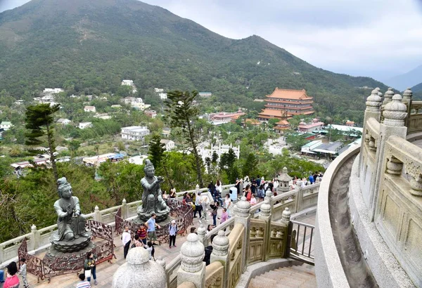Uitzicht Vanaf Top Big Buddah Buurt Van Het Lin Klooster — Stockfoto