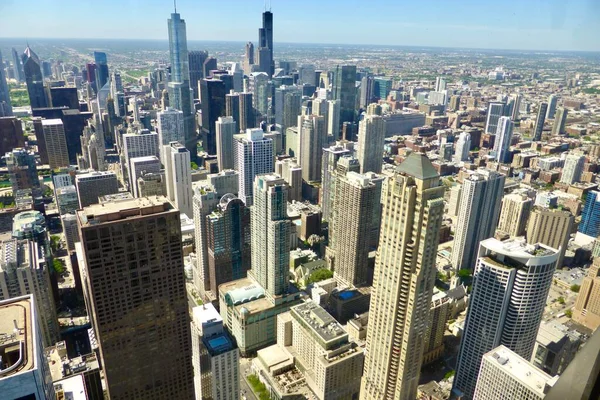 Vista Ciudad Desde Centro John Hancock Chicago Junio 2014 — Foto de Stock
