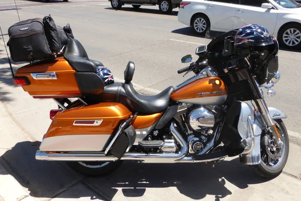 Gouden Harley Davidson Motorfiets Roswell Verenigde Staten Juni 2014 — Stockfoto