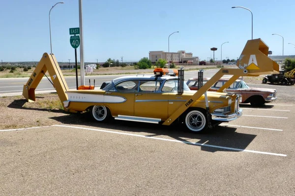 Yellow Edsel Digger Extérieur Musée Automobile Route Santa Rosa États — Photo