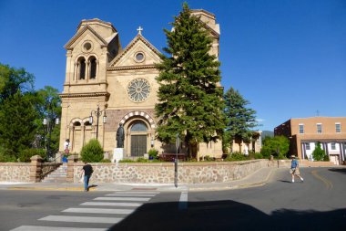 Saint Francis Katedrali, 1869. Katedral PI, Santa Fe. Santa Fe, NM, ABD. 10 Haziran 2014. 