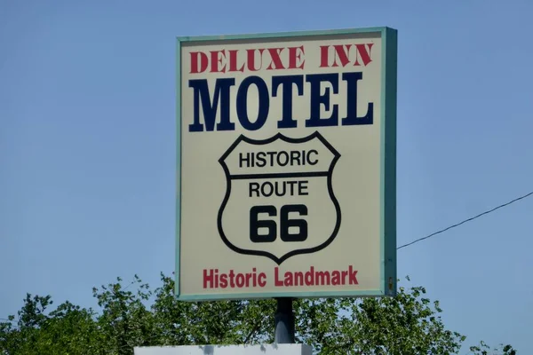 Delux Inn Motel Firma Birthplace Route Seligman Arizona Junio 2013 —  Fotos de Stock