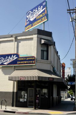 Filipinli Fransız Soslu Sandviç, Iconic Fast Food Outlet. Los Angeles, CA, ABD. 16 Haziran 2014. 