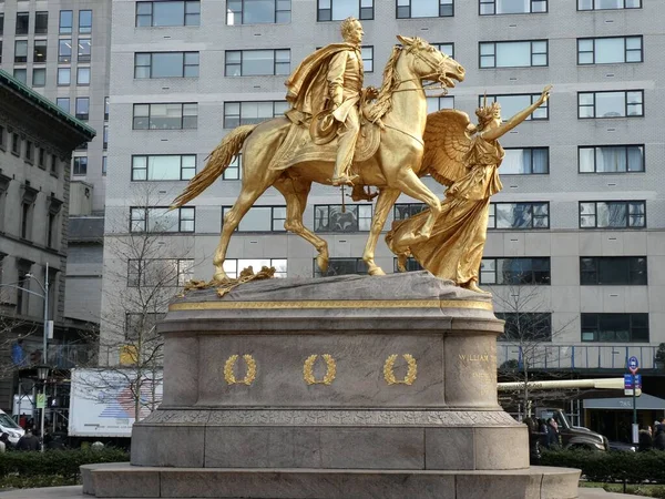 General William Tecumseh Sherman Monument Grand Army Plaza Manhattan New — Stock Photo, Image