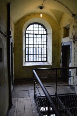 Kilmanham Hapishanesi Hapishanesi Koridorları Müzesi 'nde. Dublin, İrlanda. 30 Mart 2017. 