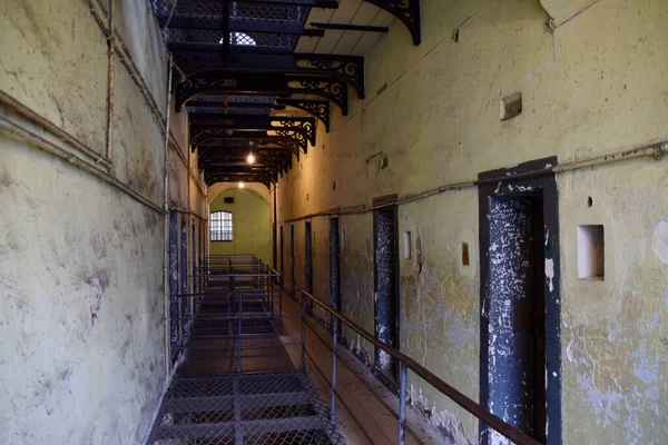 stock image Prison Corridors at Kilmainham Gaol Museum. Dublin, Ireland. March 30, 2017. 