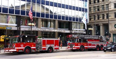 Chicago İtfaiye Departmanı, Güney Michigan Bulvarı, Chicago, IL, ABD. 20 Eylül 2016. 