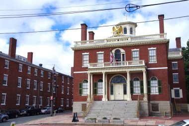 1815 'ten Gümrük Dairesi. Nathaniel Hawthorne 'un ofisi. Salem, MA, ABD. 29 Eylül 2016. 