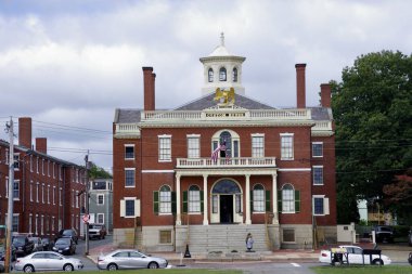 1815 'ten Gümrük Dairesi. Nathaniel Hawthorne 'un ofisi. Salem, MA, ABD. 29 Eylül 2016. 