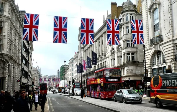 Londen Verenigd Koninkrijk Mei 2023 Behoorlijk Union Jacks Zien Dagen — Stockfoto