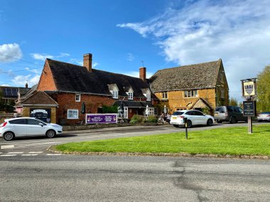 College Arms Pub 'da. Lower Quinton, Stratford-upon-Avon, İngiltere. 5 Mayıs 2023. 