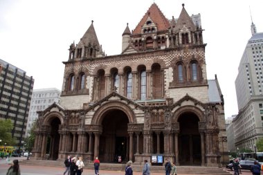 Trinity Kilisesi, 1877 'de kutsanmış. Boston, MA, ABD. 30 Eylül 2016