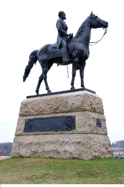 Gettysburg Abril 2015 Monumento General George Gordon Meade Campo Batalla — Foto de Stock