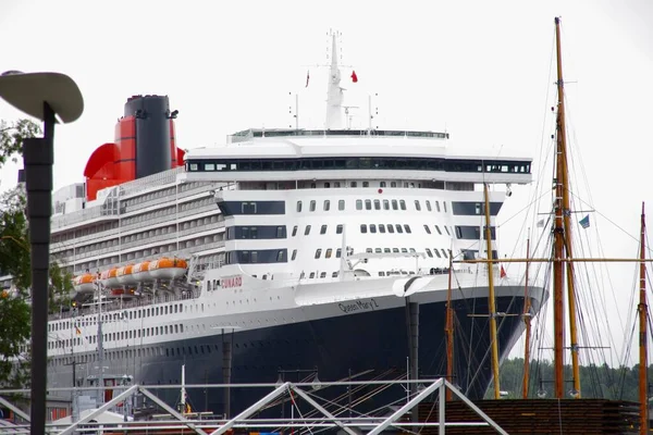 玛丽二世女王号停泊在奥斯陆港口 2015年9月15日 挪威奥斯陆 — 图库照片