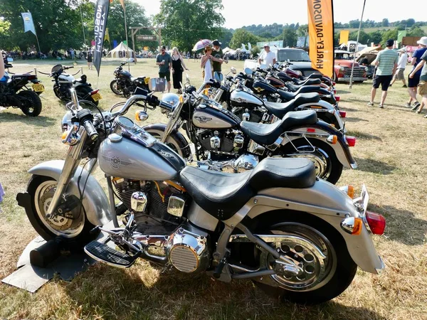 Harley Davidson Motorfietsen Het Black Deer Americana Music Festival Tunbridge — Stockfoto