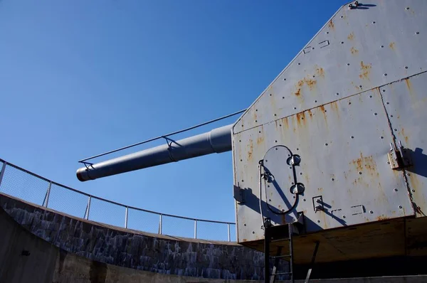 Calibre Gun Kristiansand Cannon Museum Кристиансанн Норвегия Апрель 2014 — стоковое фото