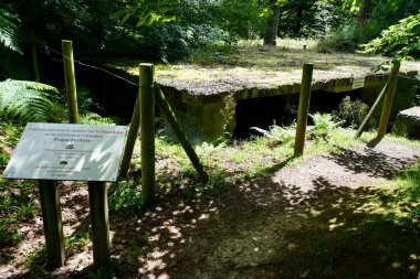 V1 fırlatma alanı Val Ygot d 'Ardouval' da Alman Beton Yapıları 2. Ardouval, Fransa, 8 Temmuz 2023. 