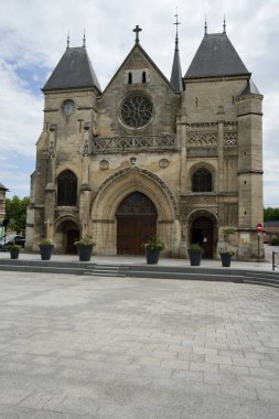 Mairie de Blangy-sur-Bresle, Kurtuluş Anıtı Kilisesi. Blangy-sur-Bresle, Fransa, 8 Temmuz 2023. 