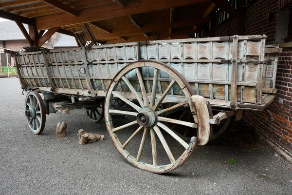 Vintage Madeira Farm Wagon Muse Verre Blangy Sur Bresle Blangy — Fotografia de Stock