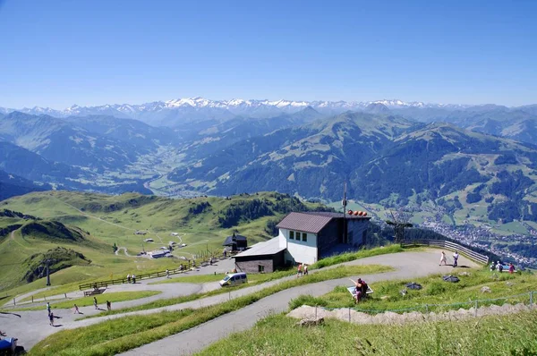 Γραφική Άποψη Του Κέρατος Kitzbuheler Kitzbuhel Αυστρία Αυγούστου 2013 — Φωτογραφία Αρχείου