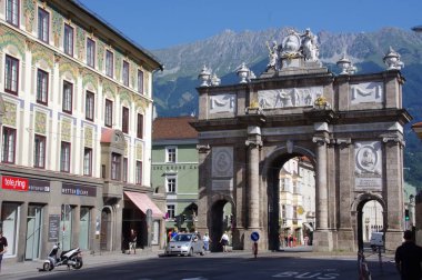 Zafer Kemeri, 1765 'te Arşidük Leopold' un düğünü için inşa edildi. Innsbruck, Avusturya, 5 Ağustos 2013. 