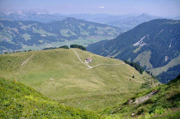 Soll Avusturya Ağustos 2013 Hoch Çözücü Bölgesinin Alp Görünümleri — Stok fotoğraf