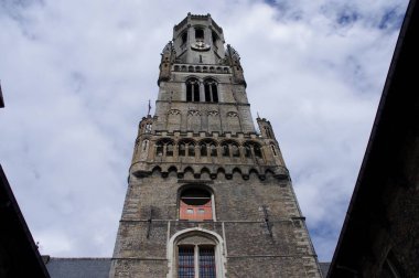 Kasaba Meydanı 'ndaki Bruges Çanı. Bruges, Belçika, 10 Ağustos 2013. 