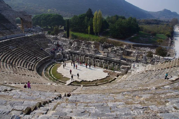 Ephesos Antikes Griechisches Theater Ephesus Türkei November 2014 — Stockfoto