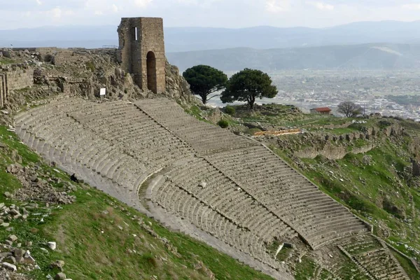 Das Amphitheater Der Antiken Stadt Pergamon Bergama Zmir Trkiye November — Stockfoto