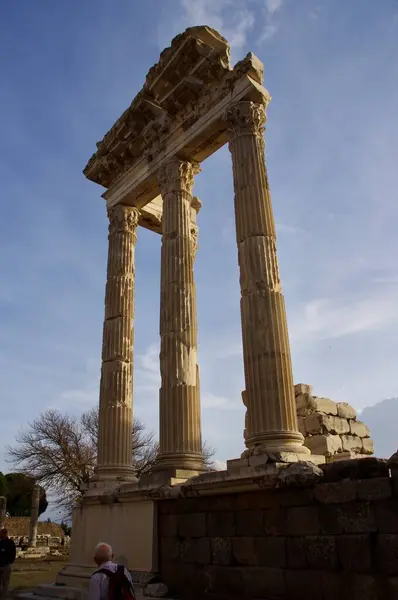 Ruïnes Oude Stad Pergamon Bergama Zmir Trkiye November 2014 — Stockfoto