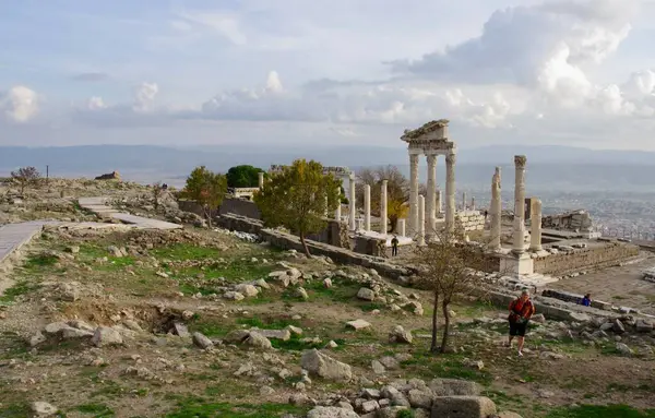 Pergamon Bergama Trkiye Deki Kalıntılar Kasım 2014 — Stok fotoğraf