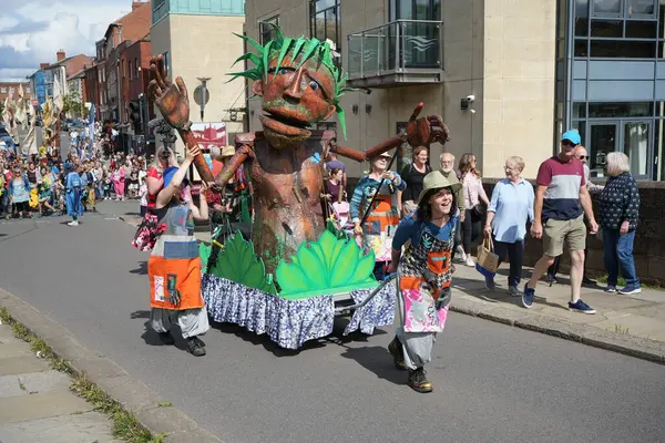 Giant Street Float Hereford Street Carnival 2023 Hereford Storbritannien Augusti — Stockfoto