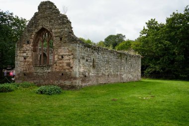 The Ruins of Brockhampton Chapel on The Brockhampton Estate. Brockhampton, UK. August 27, 2023. 