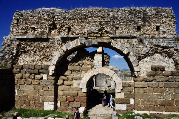 Antik Miletus Harabelerinde Taş Kemer Yolu Didim Aydn Trkiye Kasım — Stok fotoğraf