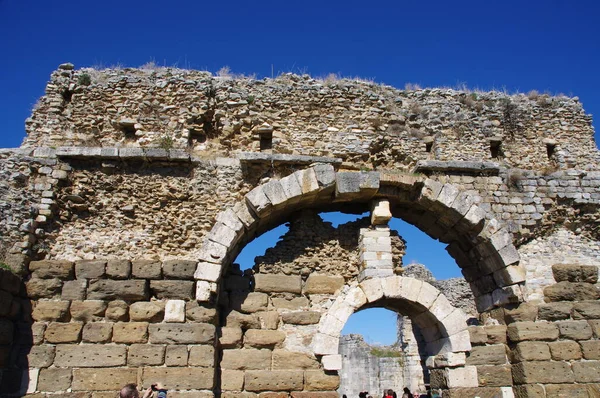Arc Pierre Dans Les Ruines Ancien Milet Didim Aydn Trkiye — Photo