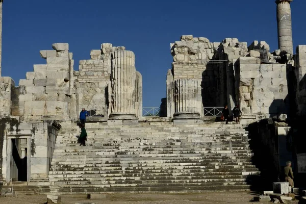 Templom Lép Romok Templom Apollo Ókori Didyma Didim Aydn Trkiye — Stock Fotó