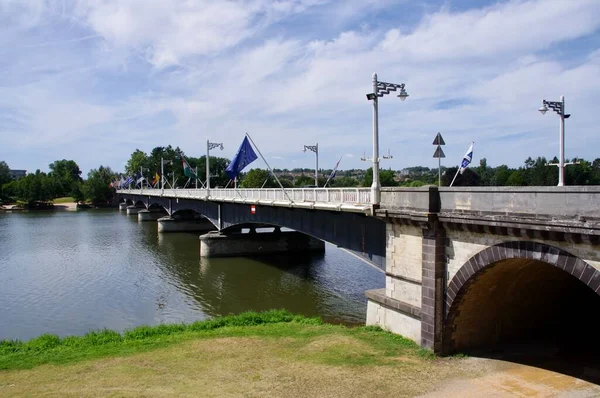Pont Jacques Chirac Sobre Río Allier Vichy Francia Agosto 2012 —  Fotos de Stock