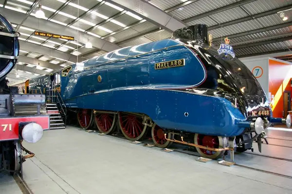 York, İngiltere, İngiltere. 22 Ağustos 2010. Mallard, Sör Nigel Gresley tarafından tasarlanmış bir A4 sınıfı lokomotif..