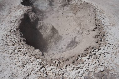 Patlayan ve sıçrayan kaplıcalar ve çamur havuzları, Sol de Manana, Bolivya.