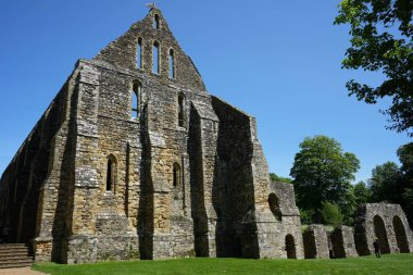 Dorter, ya da eski manastırın yatakhanesi. Battle, Doğu Sussex, İngiltere. 15 Mayıs 2024. 