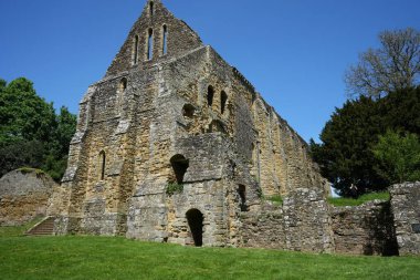Dorter, ya da eski manastırın yatakhanesi. Battle, Doğu Sussex, İngiltere. 15 Mayıs 2024. 